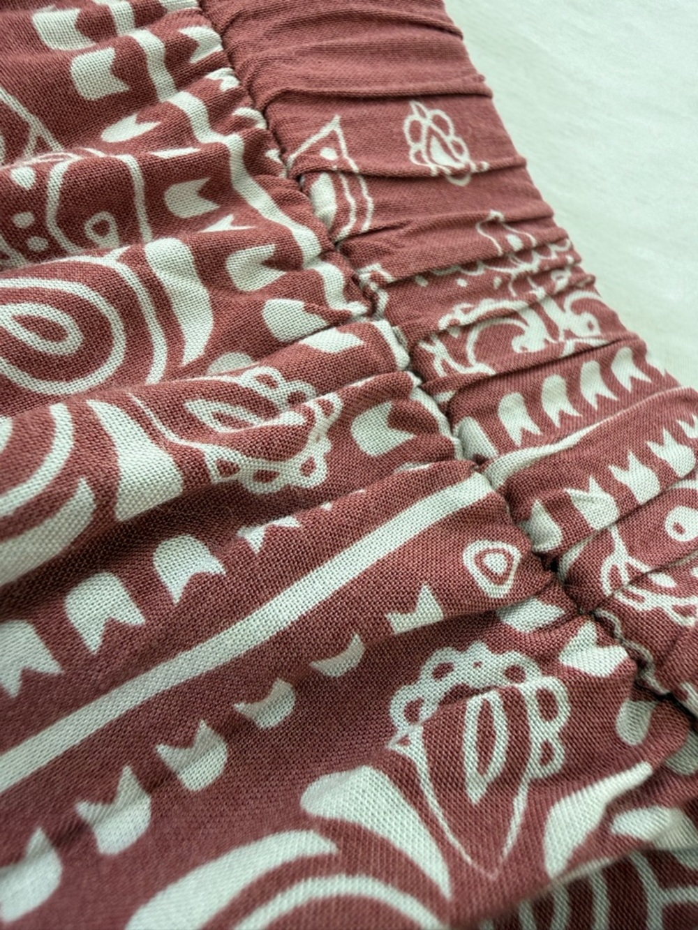 Kiss & Cry Bandana Print Maxi Skirt Size Small Boho Western Rayon A-Line - Picture 9 of 16